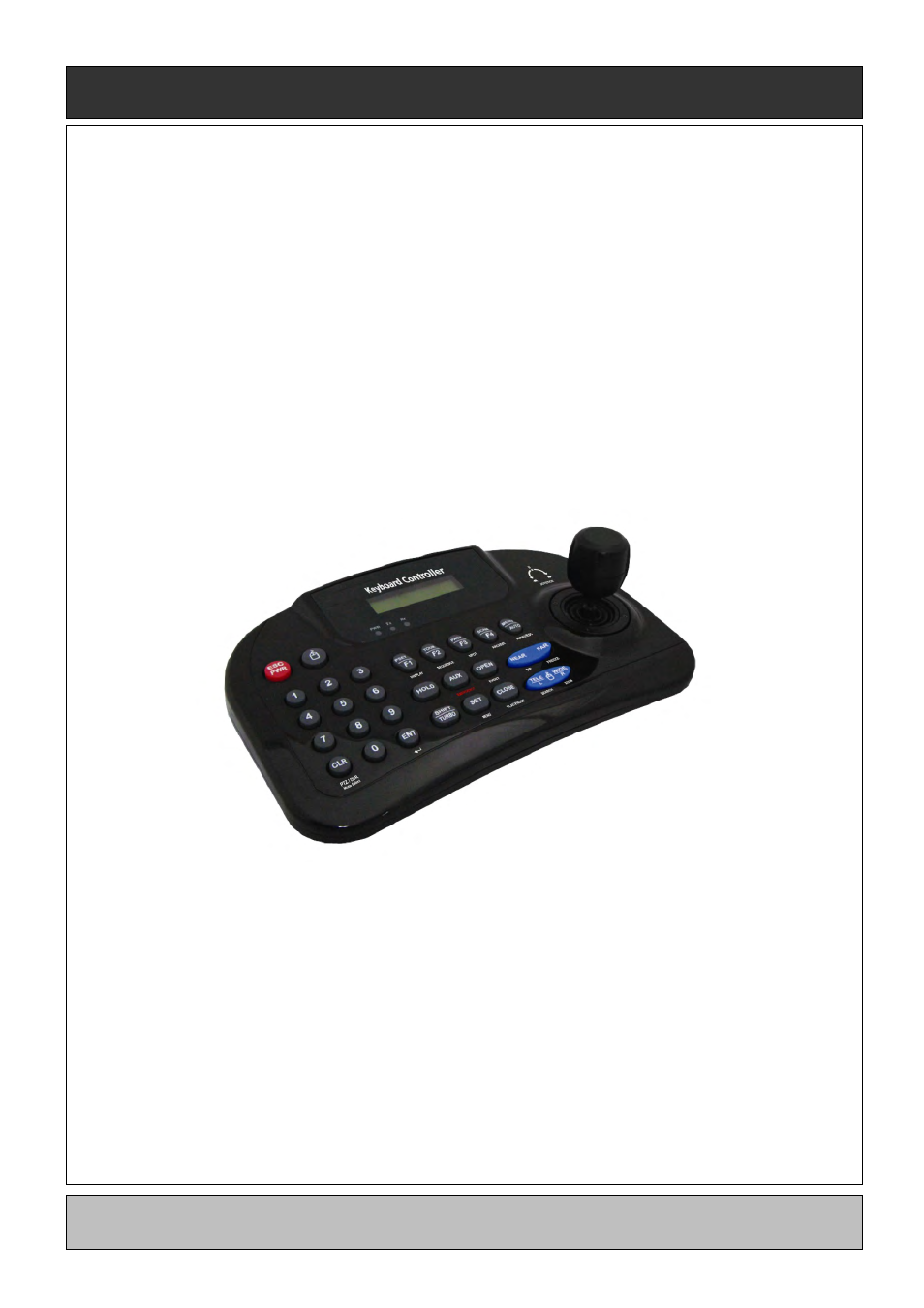 User`s manual, Keyboard controller cp1200a, Keyboard controller | Rugged Cams HD Megapixel User Manual | Page 194 / 205