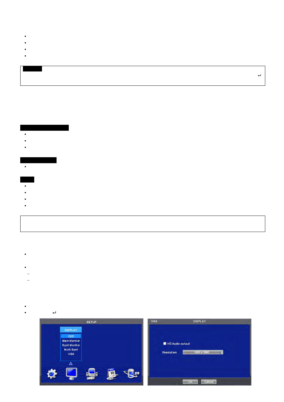 2 connector wiring, 6 dvd-rw installation, 1 video-in/out connections | 2 monitor connections (video out, vga and spot), 3 hdmi connections (c, d, e, f, g, h and i type) | Rugged Cams HD Megapixel User Manual | Page 24 / 205