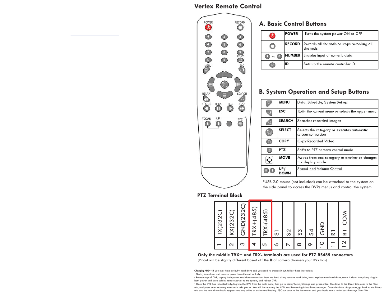 Vertex remote control | Rugged Cams Vertex & Vertex RTH User Manual | Page 2 / 2