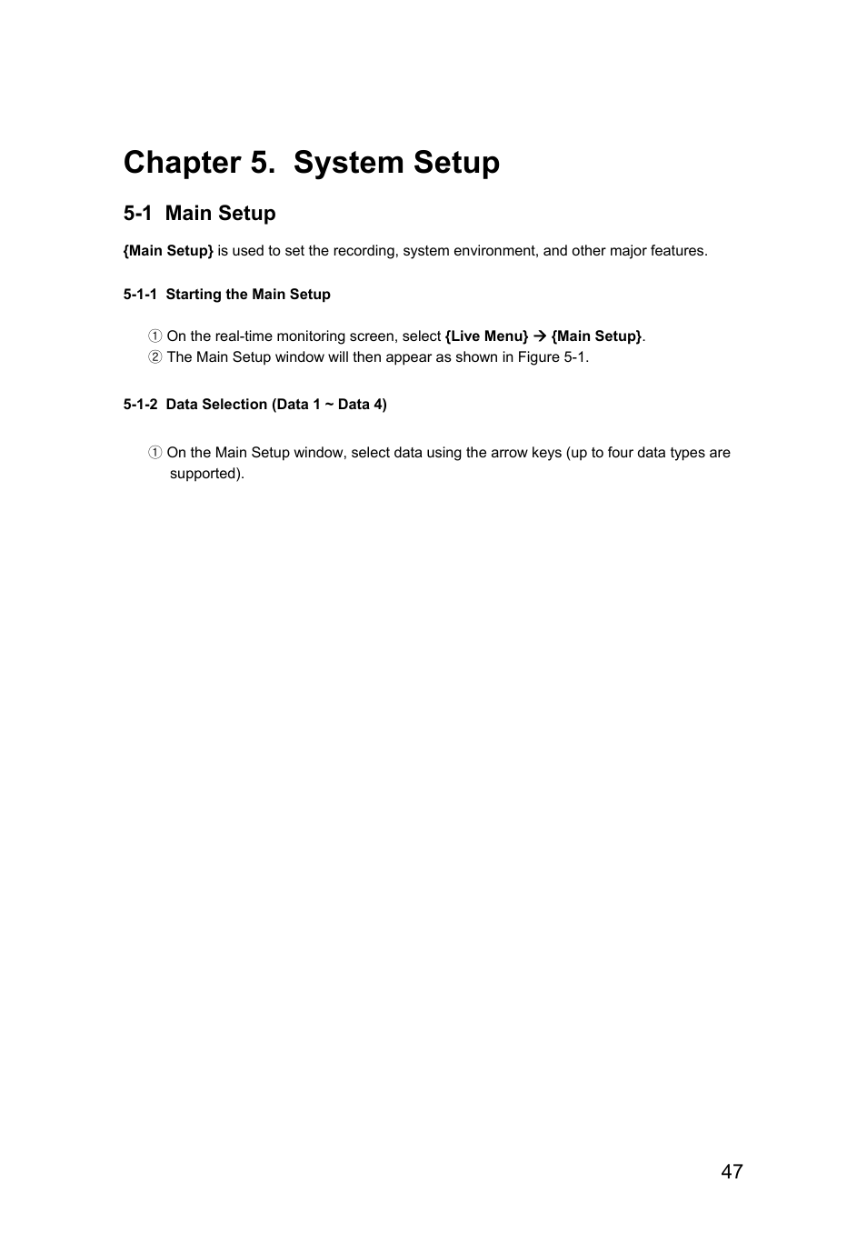 Chapter 5. system setup | Rugged Cams Vertex & Vertex RTH User Manual | Page 48 / 89