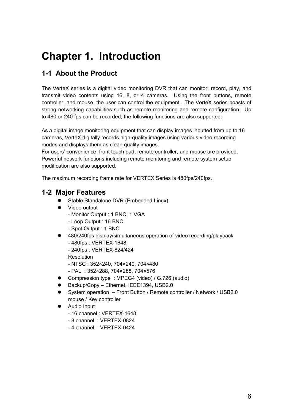 Chapter 1. introduction | Rugged Cams Vertex & Vertex RTH User Manual | Page 7 / 89