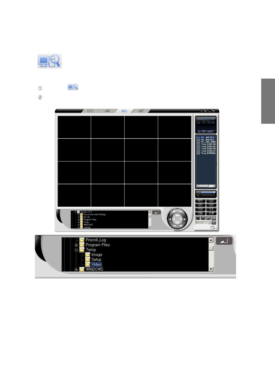 18. local player, 1) record file search and playback | Rugged Cams CMS User Manual | Page 103 / 131