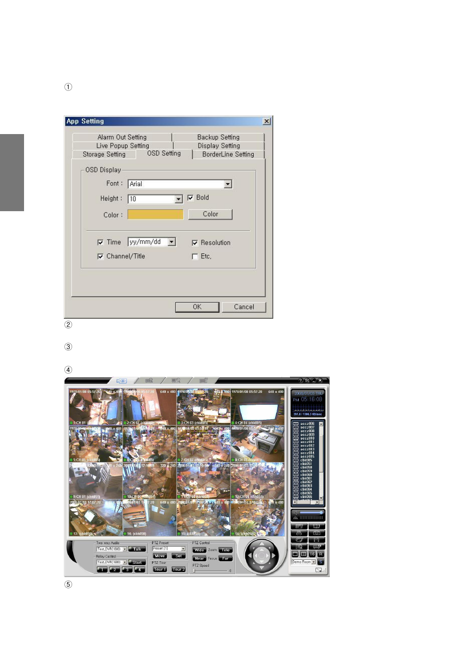 2) osd setup | Rugged Cams CMS User Manual | Page 70 / 131