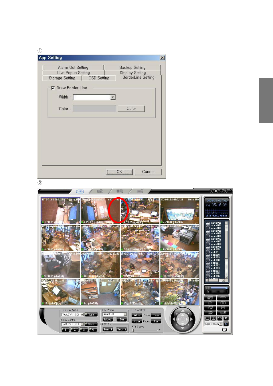 3) the border line setting | Rugged Cams CMS User Manual | Page 71 / 131