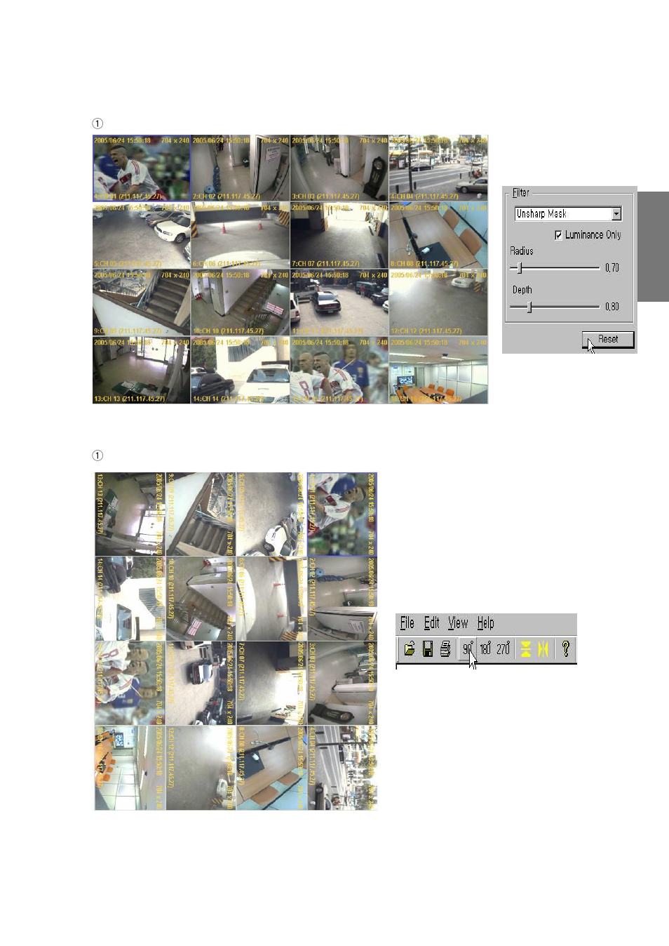 5) original picture recover, 6) rotation | Rugged Cams CMS User Manual | Page 79 / 131