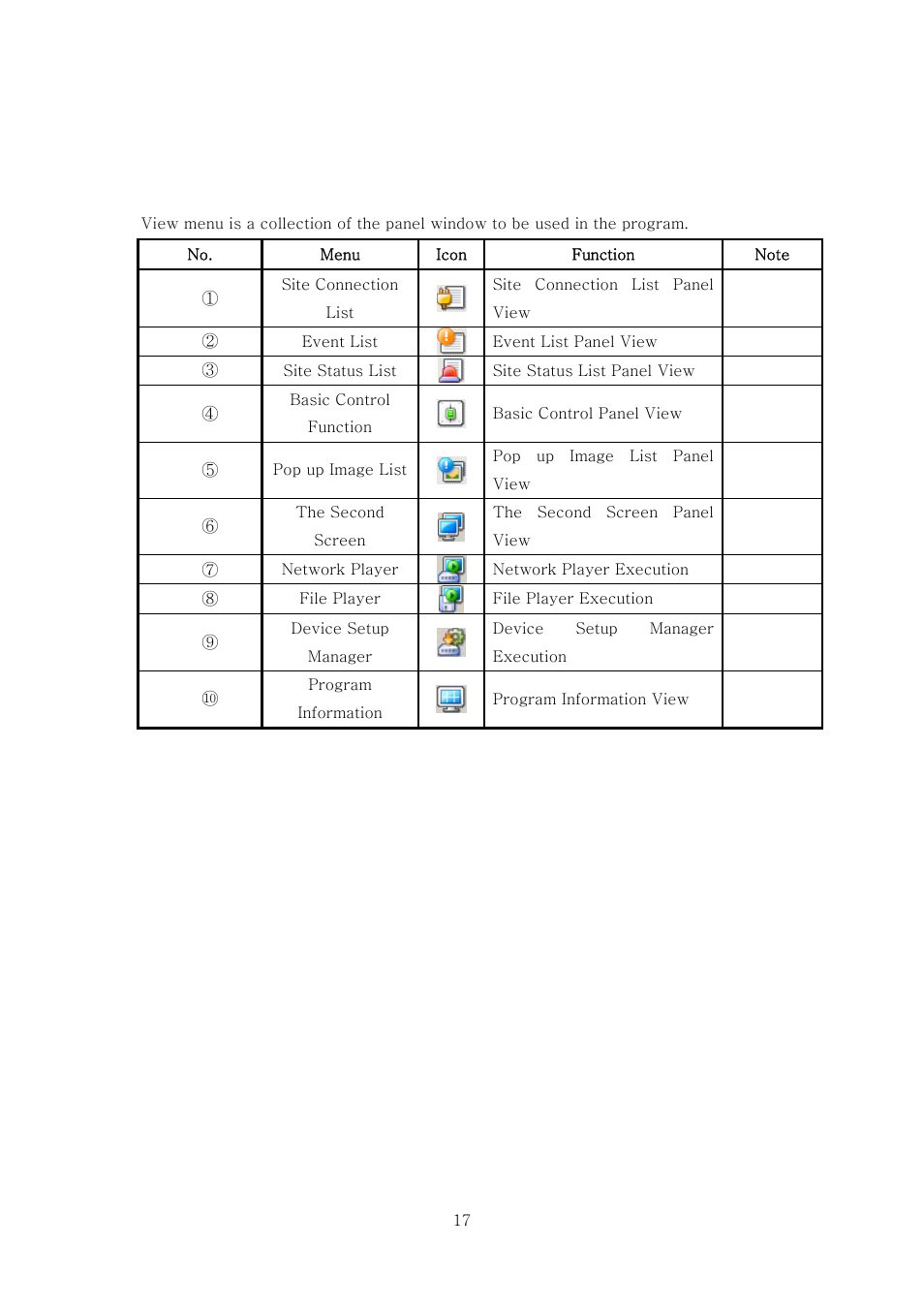 Menu | Rugged Cams VMS User Manual | Page 17 / 43