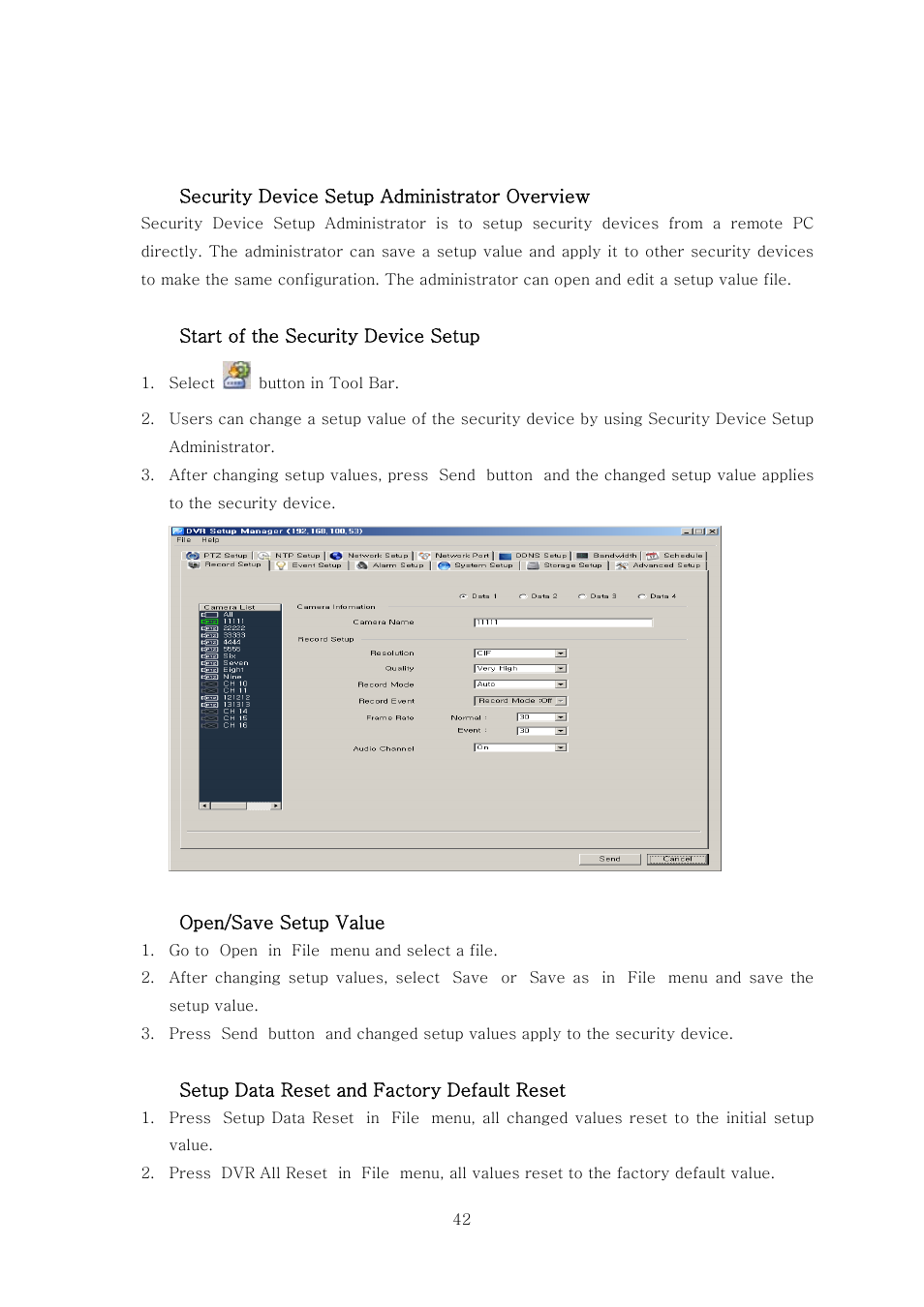 Security device setup administrator | Rugged Cams VMS User Manual | Page 42 / 43