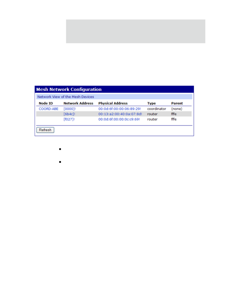 Mesh network configuration settings | Digi X2 User Manual | Page 133 / 254
