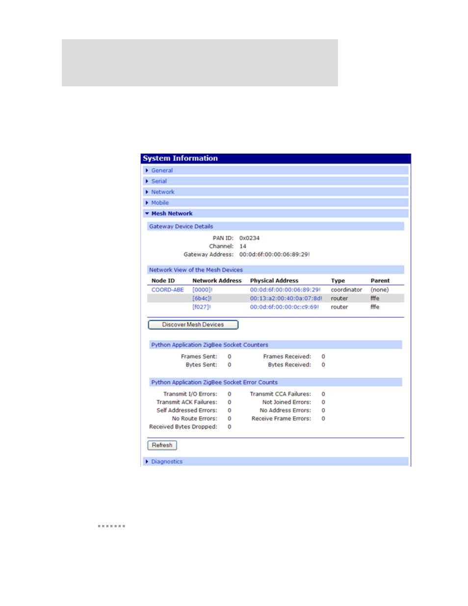 Manage mesh networks from the web interface | Digi X2 User Manual | Page 194 / 254