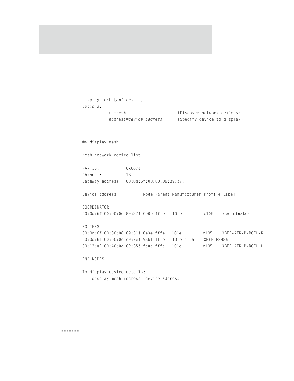 Display mesh | Digi X2 User Manual | Page 204 / 254