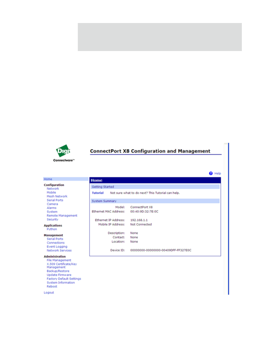 The web interface | Digi X2 User Manual | Page 53 / 254