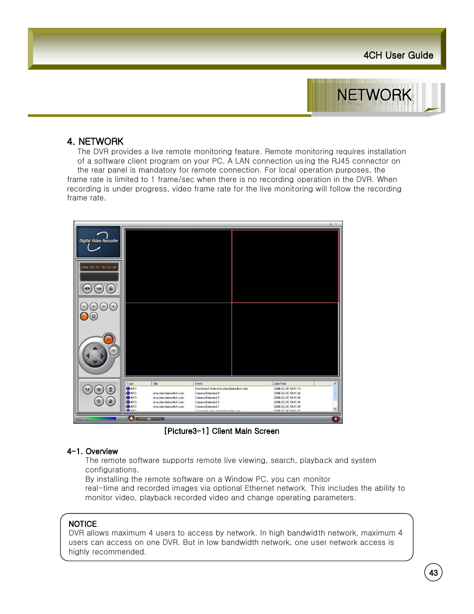 Network | Rugged Cams Fusion DVR User Manual | Page 43 / 56