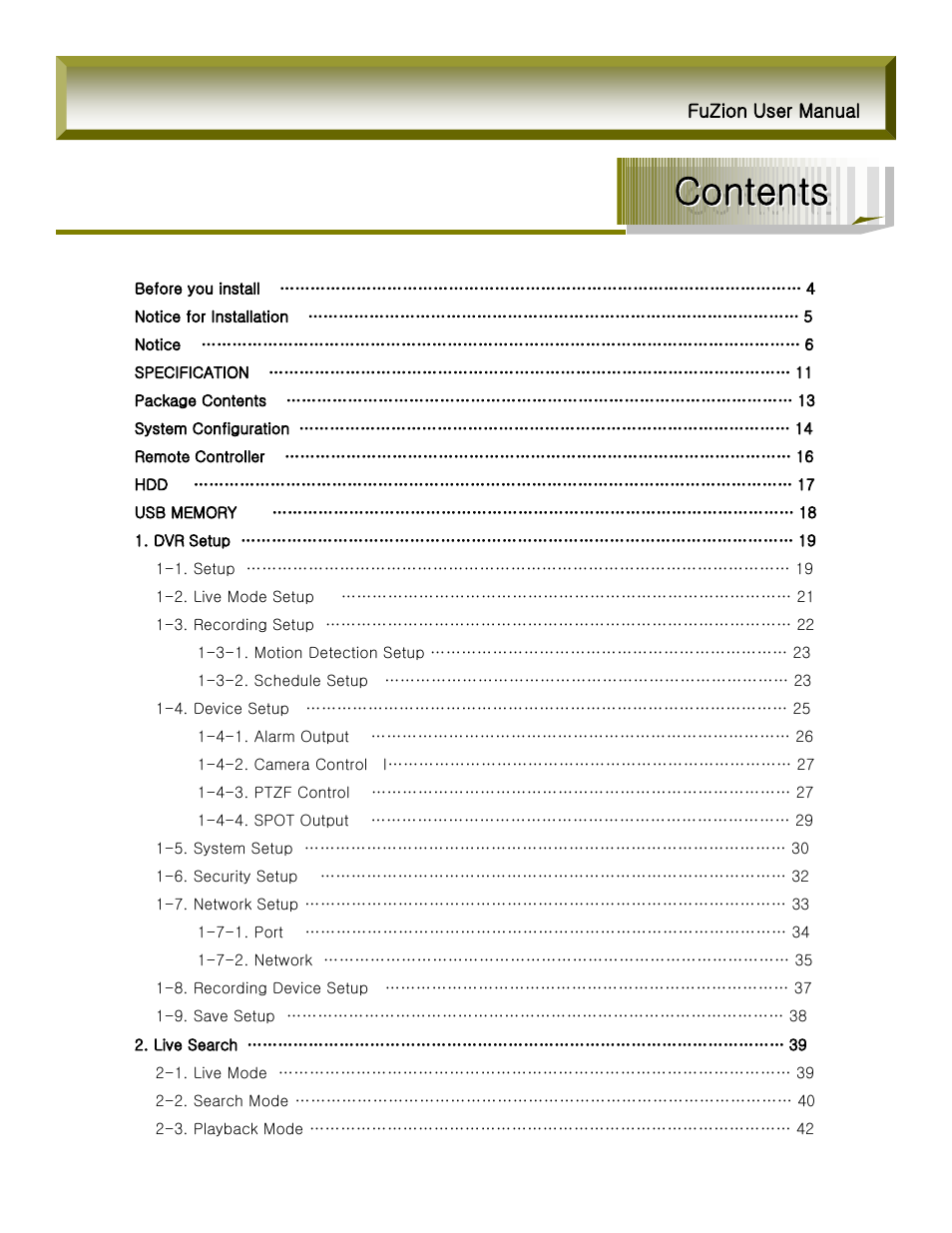 Rugged Cams Fusion DVR User Manual | Page 2 / 60