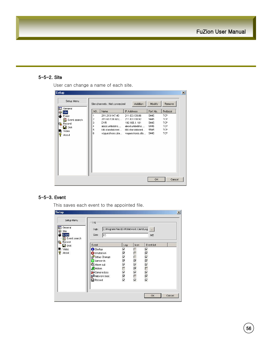 Rugged Cams Fusion DVR User Manual | Page 56 / 60