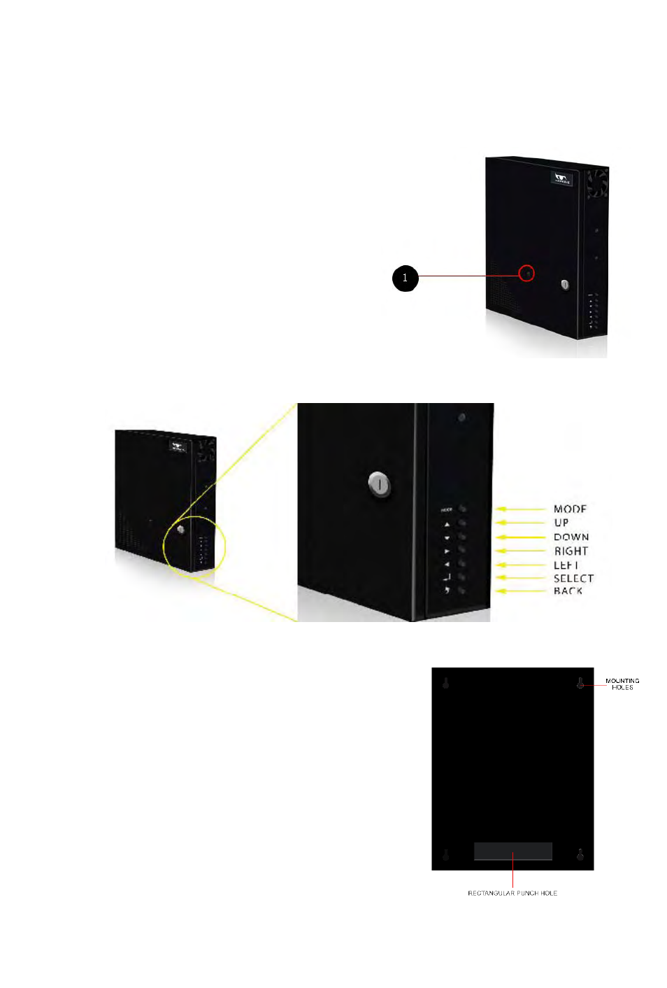 Standalone dvr (front view), Side button panel dvr unit (back view) | Rugged Cams Rugged Vision DVR User Manual | Page 13 / 86