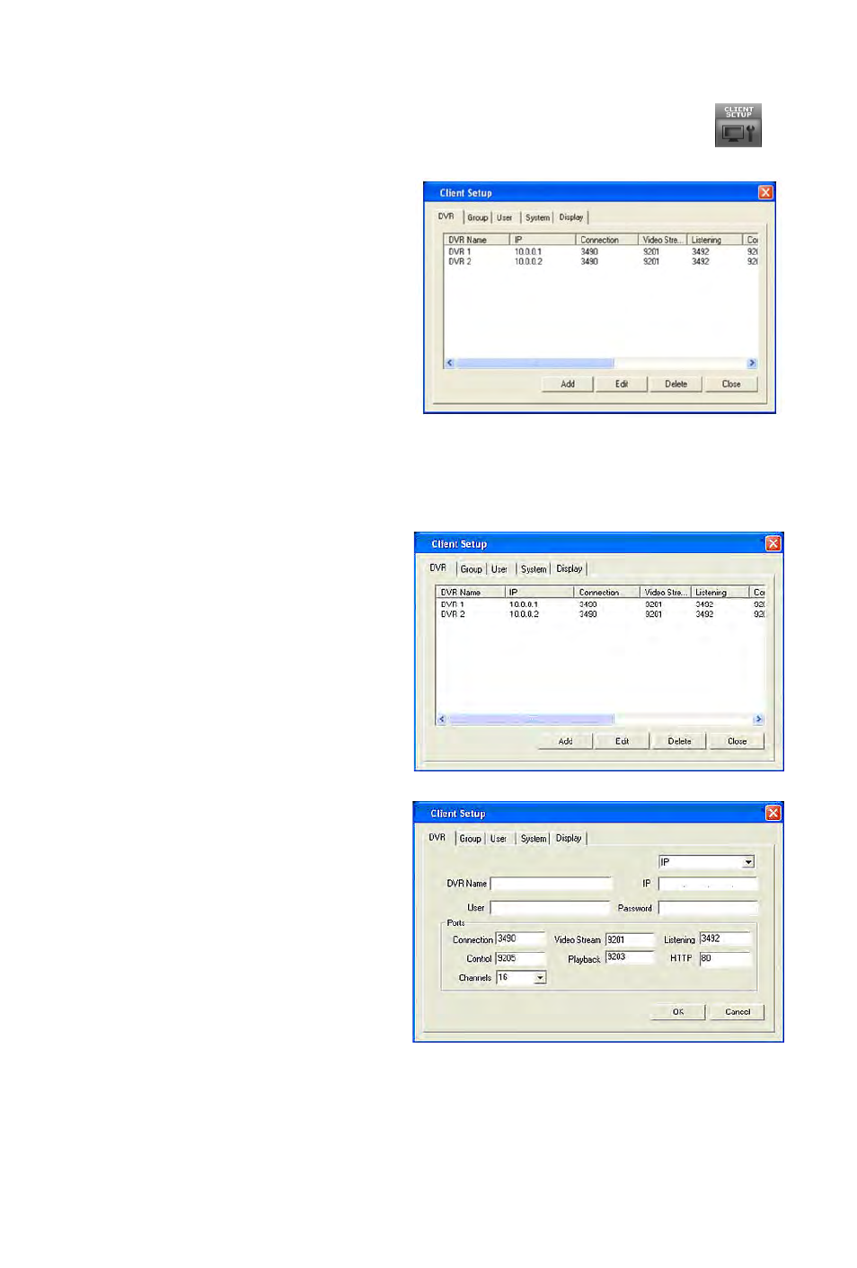 Client setup | Rugged Cams Rugged Vision DVR User Manual | Page 70 / 86