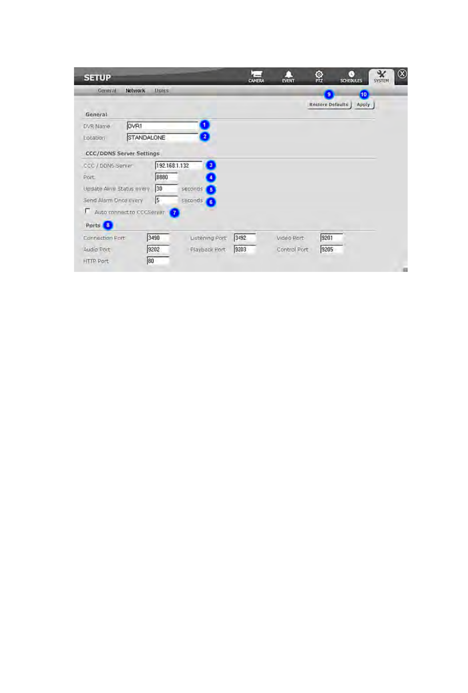 Network | Rugged Cams Rugged Vision DVR User Manual | Page 85 / 86