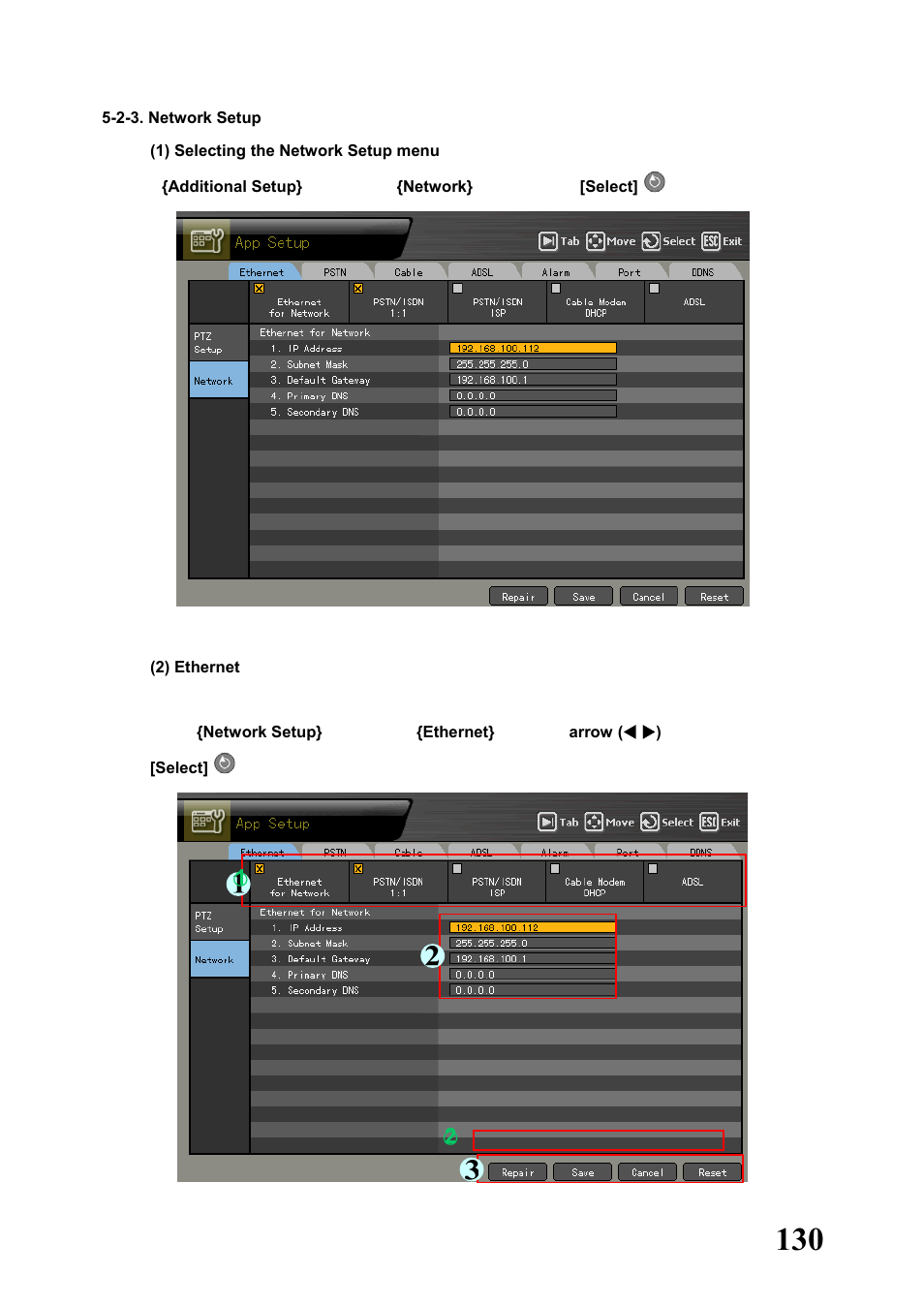 2-3. network setup | Rugged Cams Workhorse DVR 4 Channel User Manual | Page 131 / 161