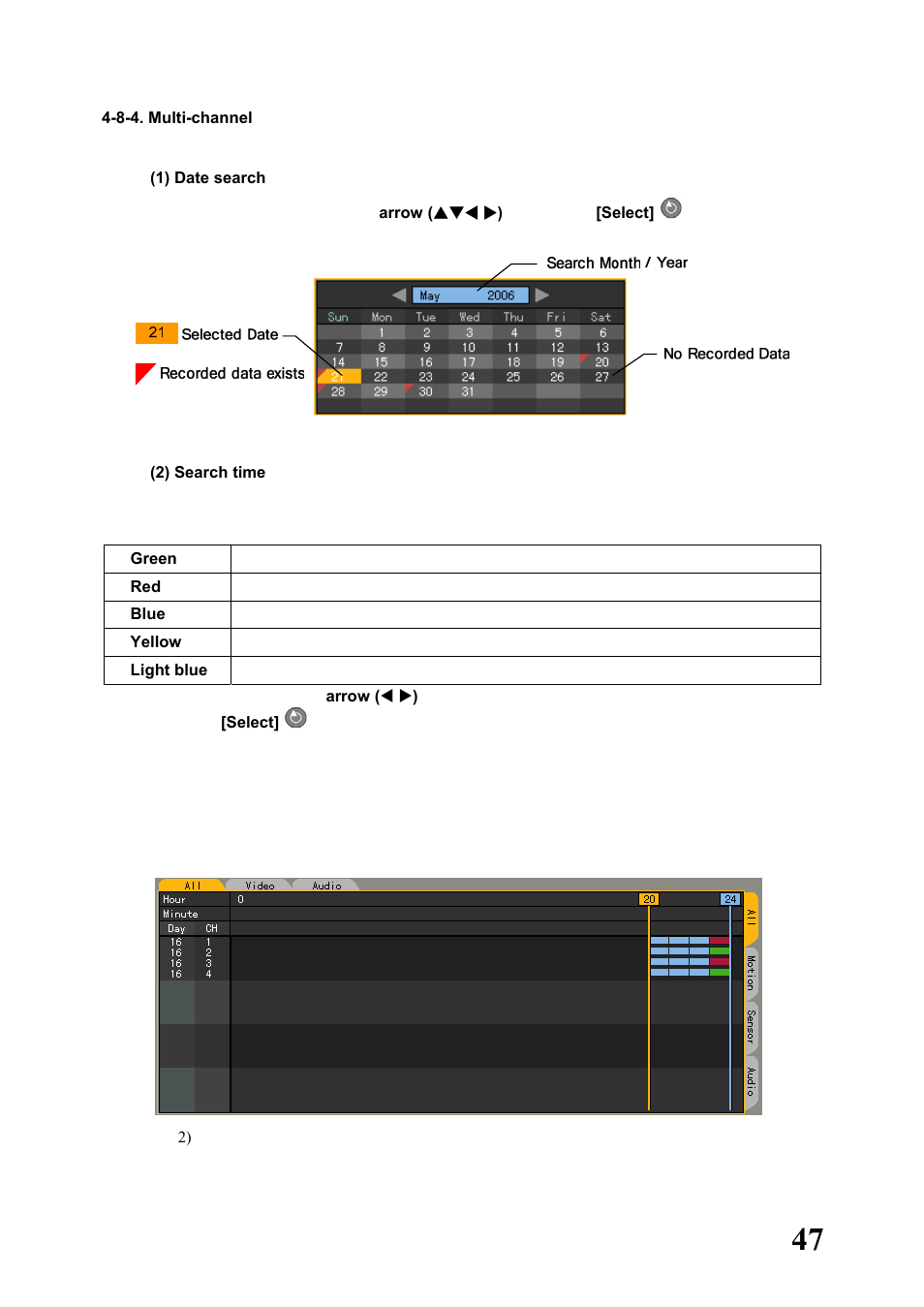 8-4.multi-channel | Rugged Cams Workhorse DVR 4 Channel User Manual | Page 48 / 161