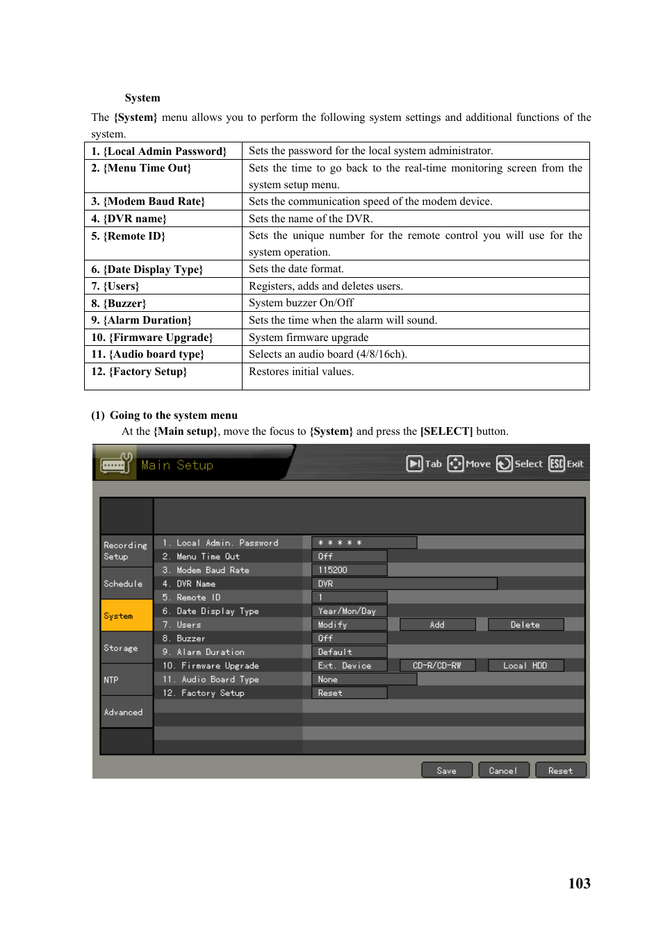 System | Rugged Cams Premier DVR User Manual | Page 104 / 173