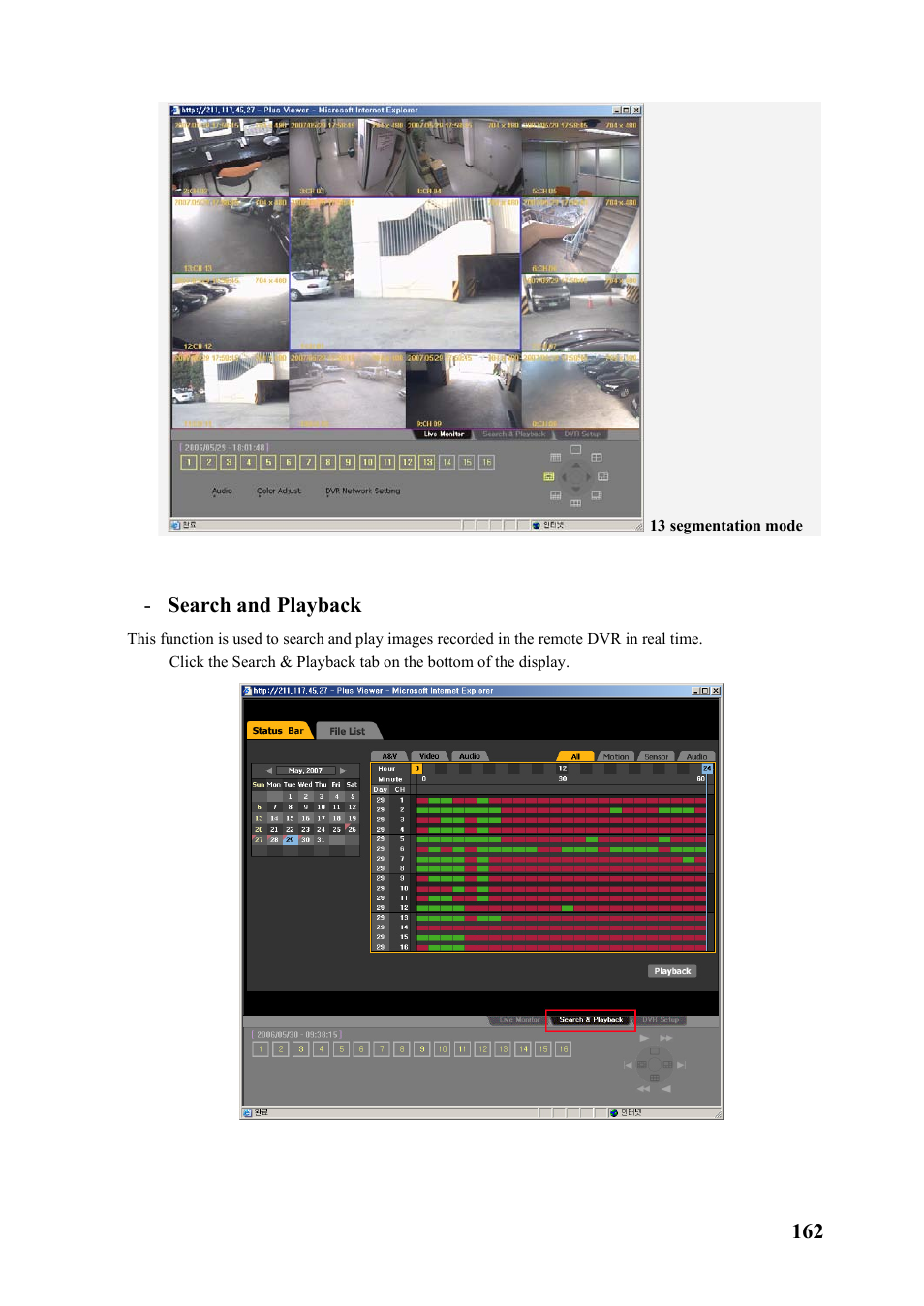 Search and playback | Rugged Cams Premier DVR User Manual | Page 163 / 173