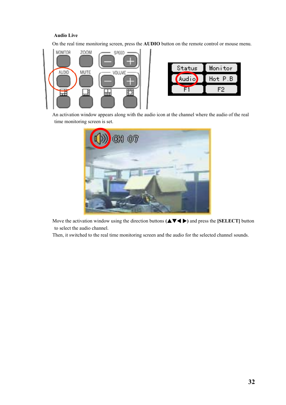 Audio live | Rugged Cams Premier DVR User Manual | Page 33 / 173