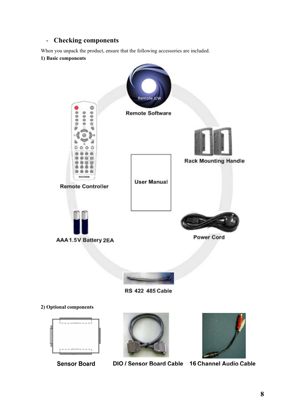 Checking components | Rugged Cams Premier DVR User Manual | Page 9 / 173