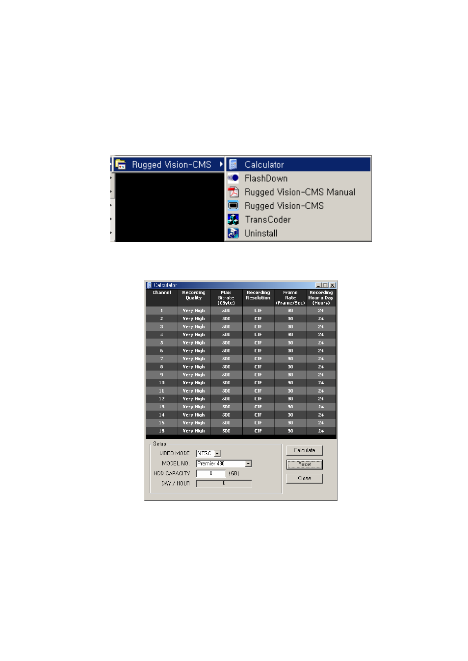 Chapter calculator, Overview - running and using, How to run it | Overview, Nning and using | Rugged Cams Premier DVR User Manual | Page 100 / 114