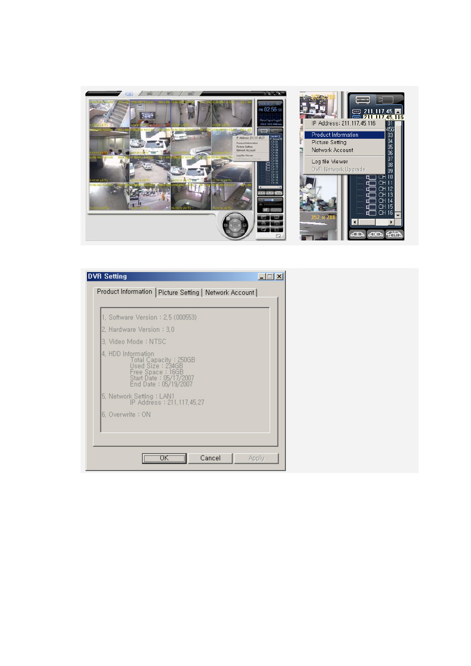 Viewing the product information | Rugged Cams Premier DVR User Manual | Page 26 / 114