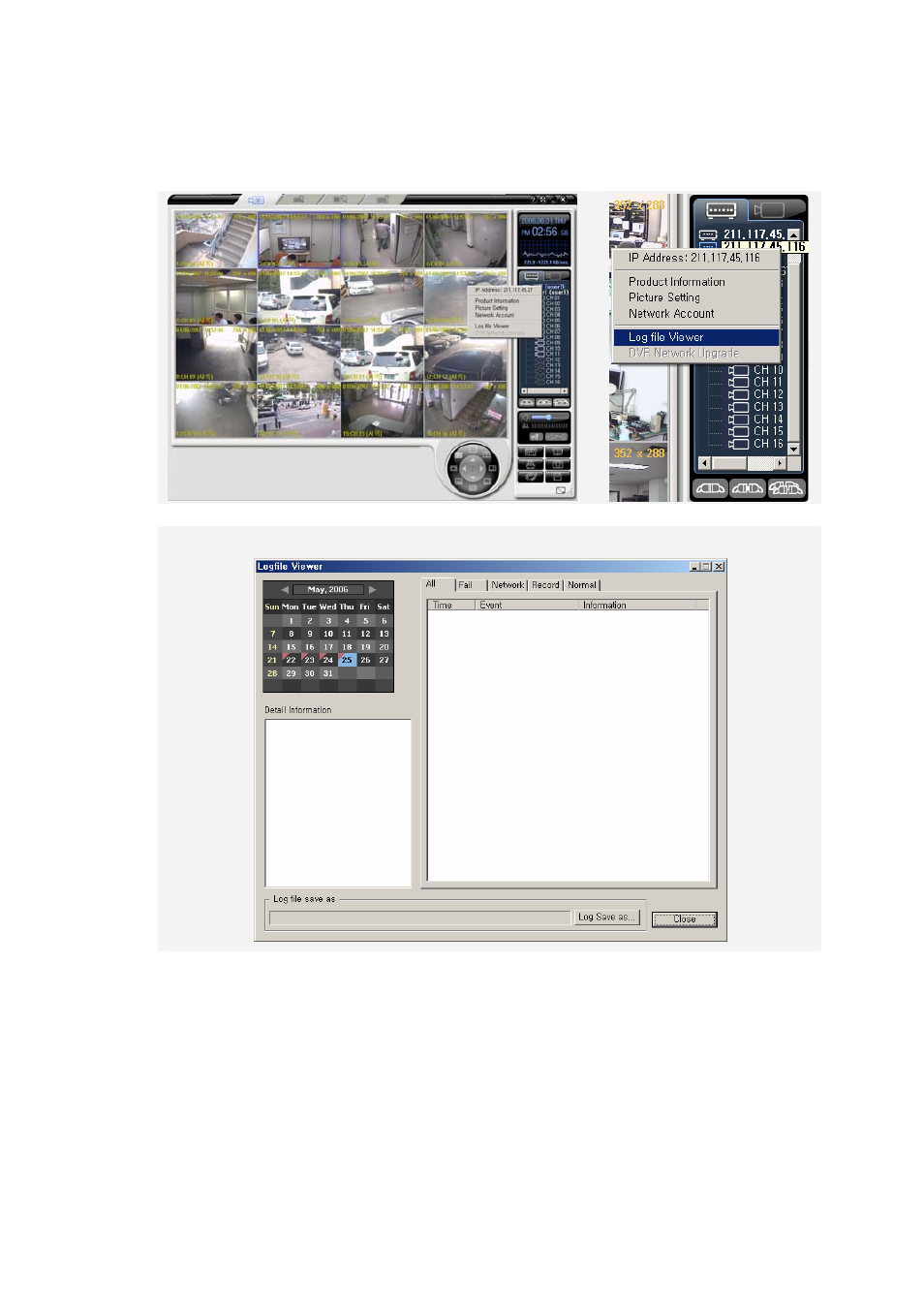 Viewing the log file | Rugged Cams Premier DVR User Manual | Page 33 / 114