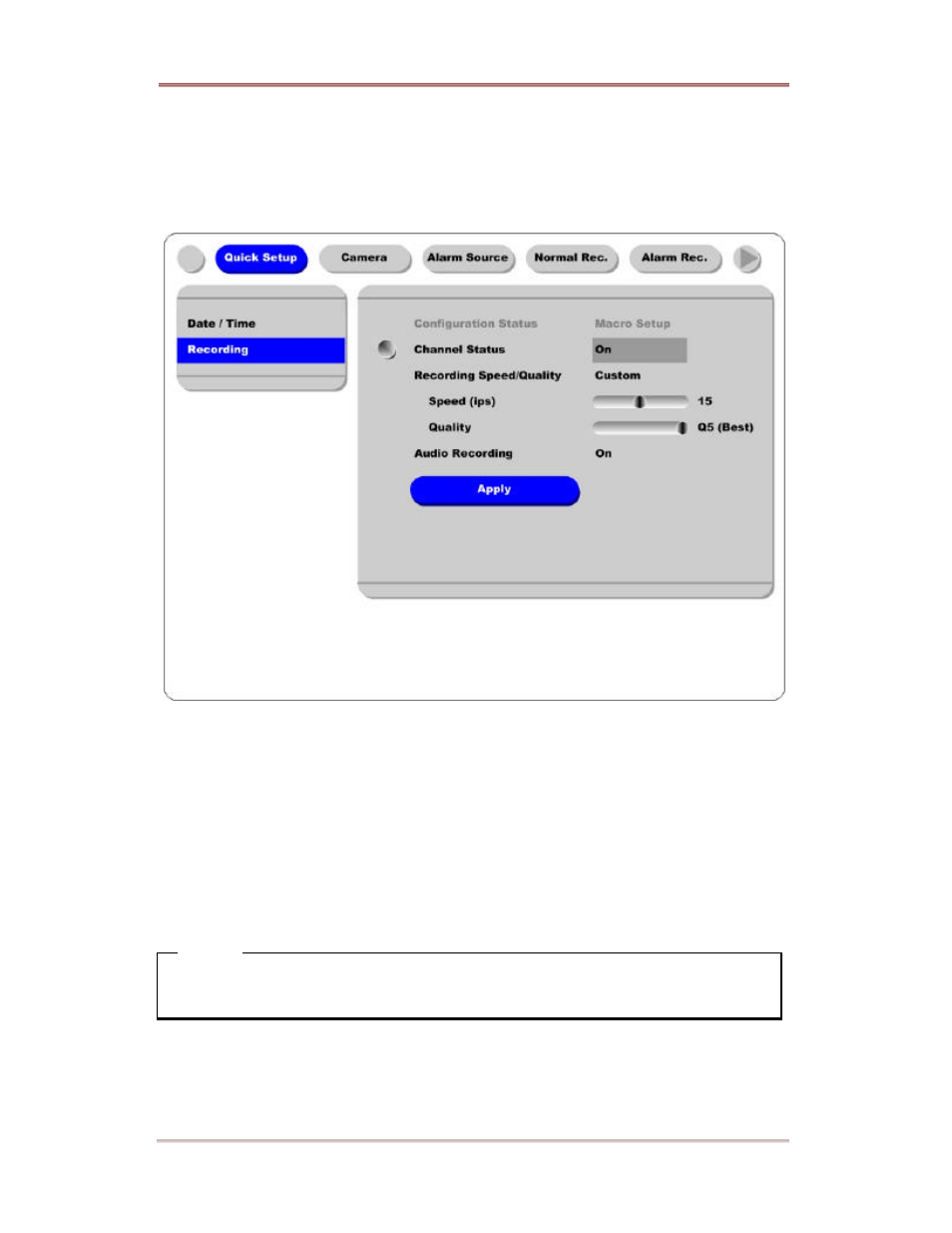 Recording | Rugged Cams ELX DVR 16 Channel User Manual | Page 29 / 81