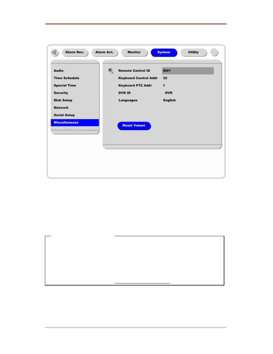 Miscellaneous | Rugged Cams ELX DVR 16 Channel User Manual | Page 62 / 81