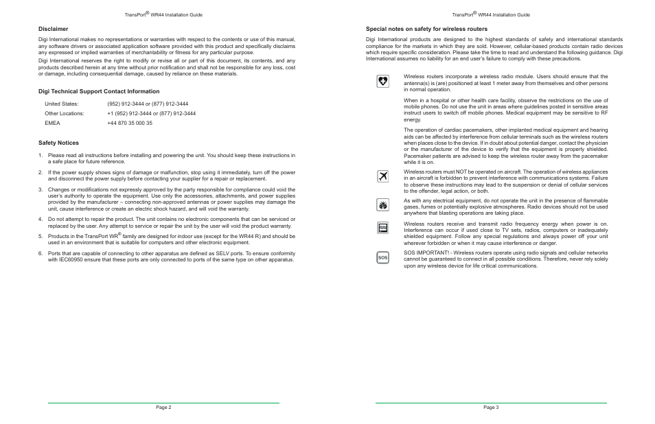 Digi TransPort WR44 User Manual | Page 2 / 14