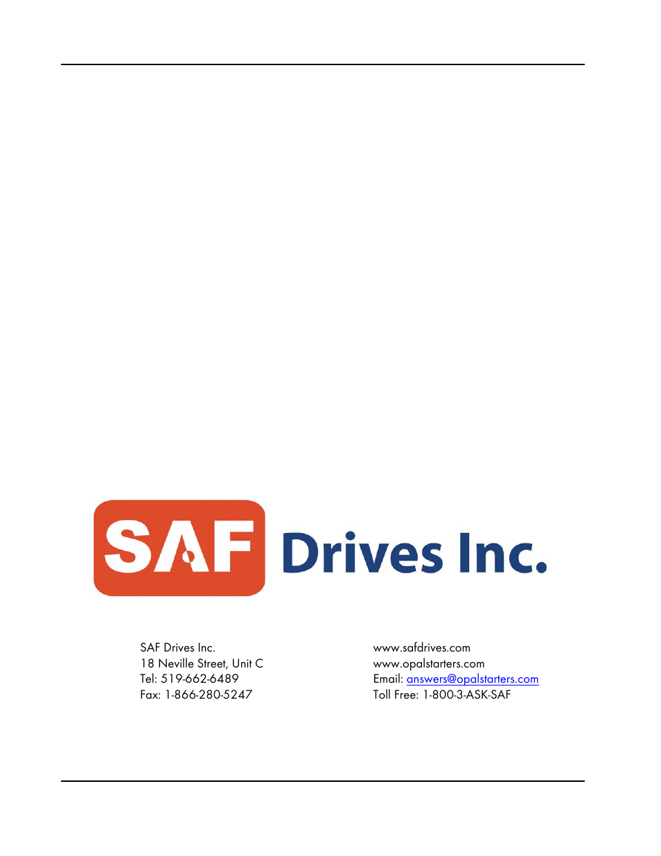 SAF OPAL SS6 User Manual | Page 45 / 46