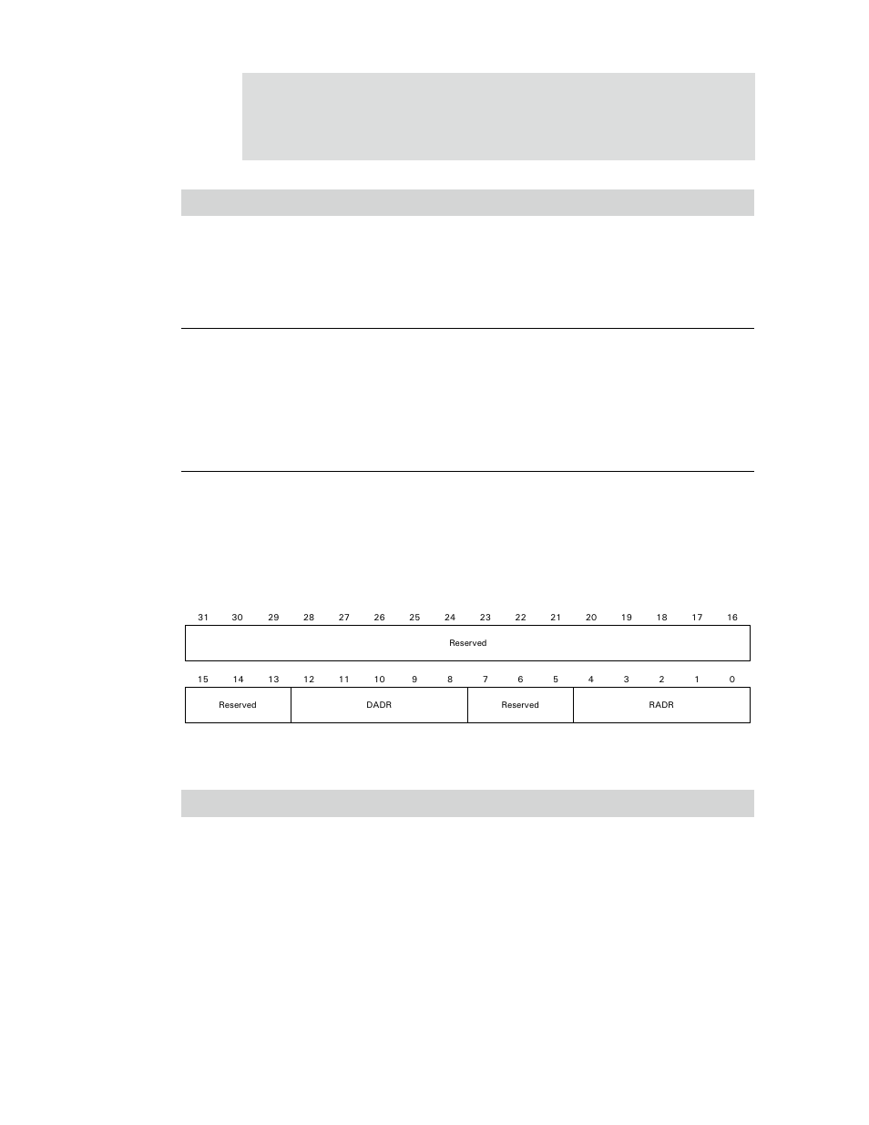 Mii management address register, Register bit assignment | Digi NS9750 User Manual | Page 385 / 898