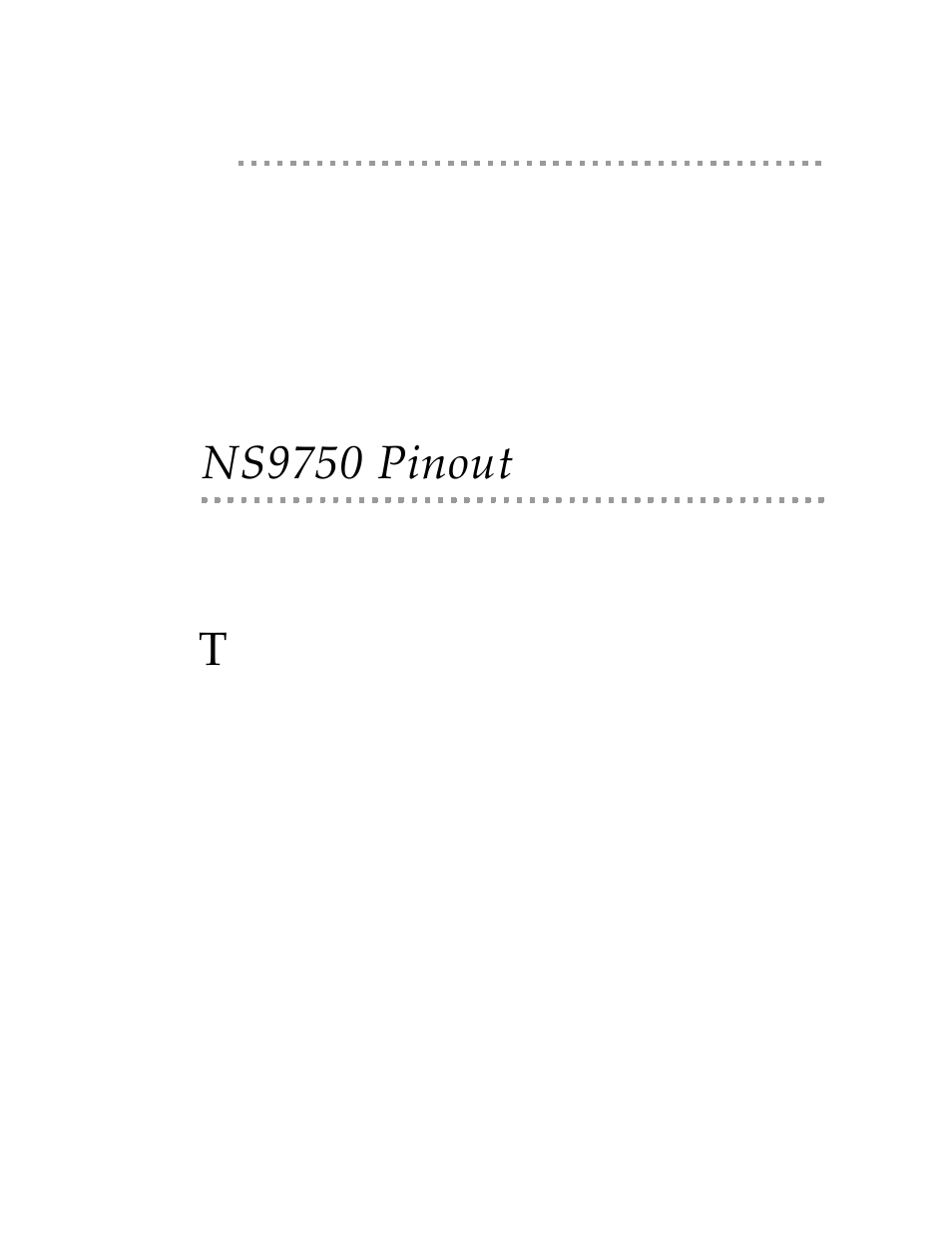 Ns9750 pinout | Digi NS9750 User Manual | Page 41 / 898