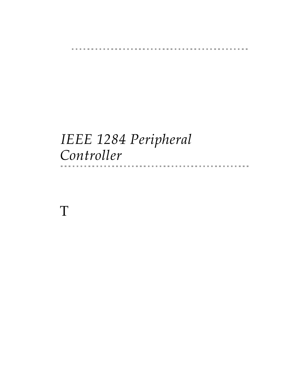 Ieee 1284 peripheral controller | Digi NS9750 User Manual | Page 693 / 898