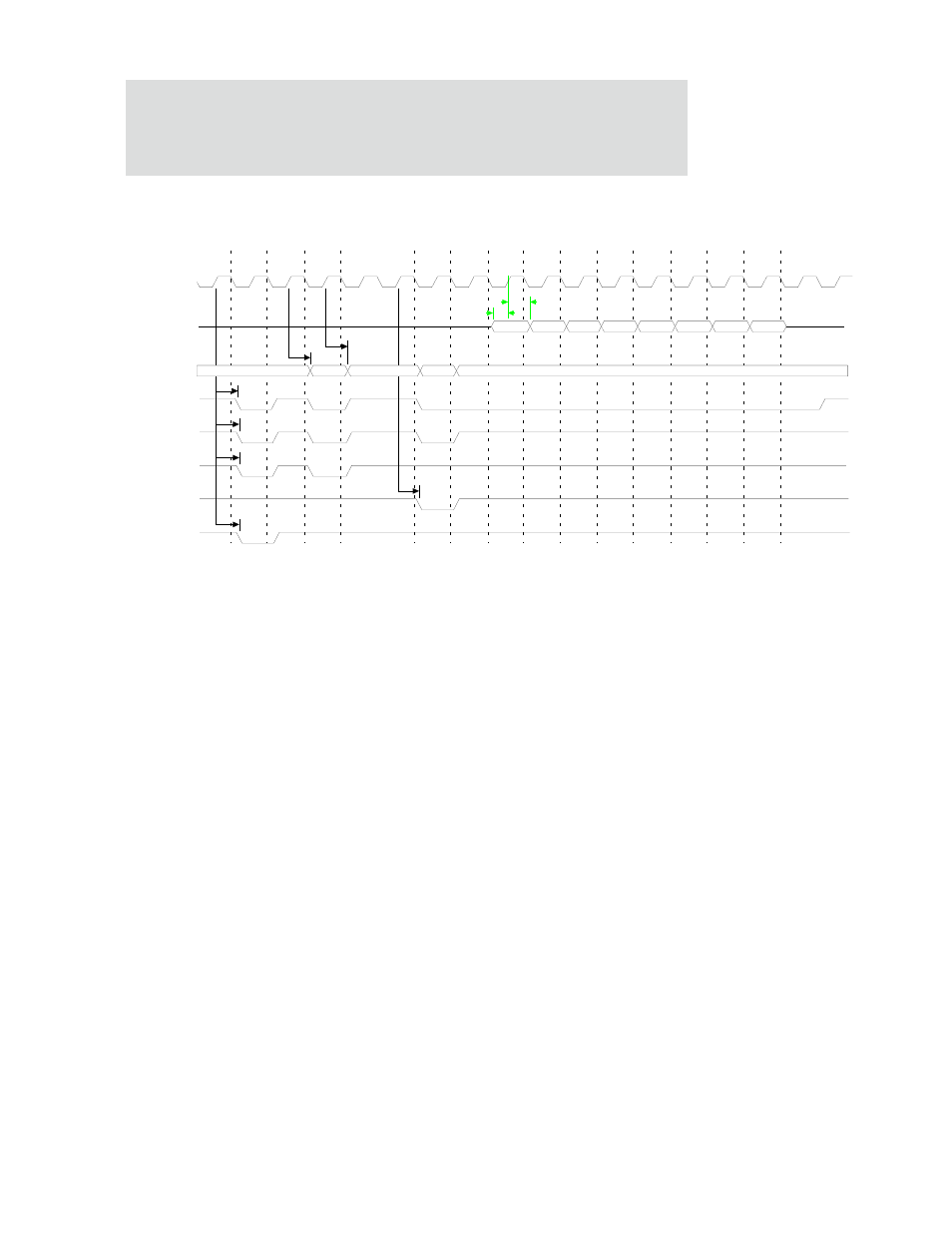 Sdram burst read (16-bit), This is the bank and ras address, This is the cas address | Digi NS9750 User Manual | Page 820 / 898