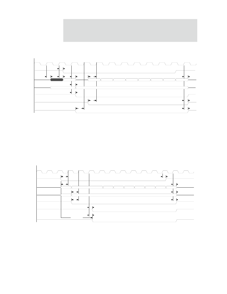 Pci burst read from ns9750 timing, Pci burst write to ns9750 timing, The functional timing for | And the read data on, Trdy_n, devsel_n, Ad[31:0 | Digi NS9750 User Manual | Page 843 / 898