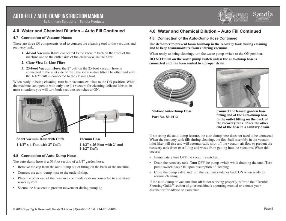 Auto-fill / auto-dump instruction manual | Sandia Auto-Fill / Auto-Dump User Manual | Page 5 / 6