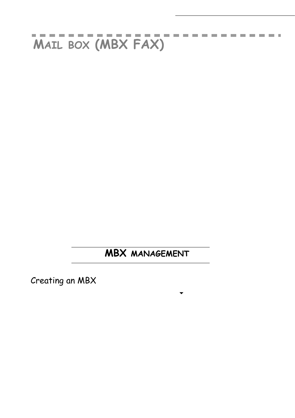 Mbx fax), Creating an mbx, Management | TA Triumph-Adler CLP 4416 User Manual | Page 114 / 166