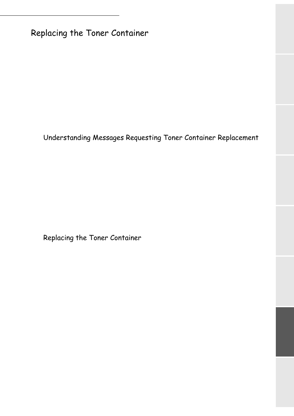 Replacing the toner container | TA Triumph-Adler CLP 4416 User Manual | Page 119 / 166