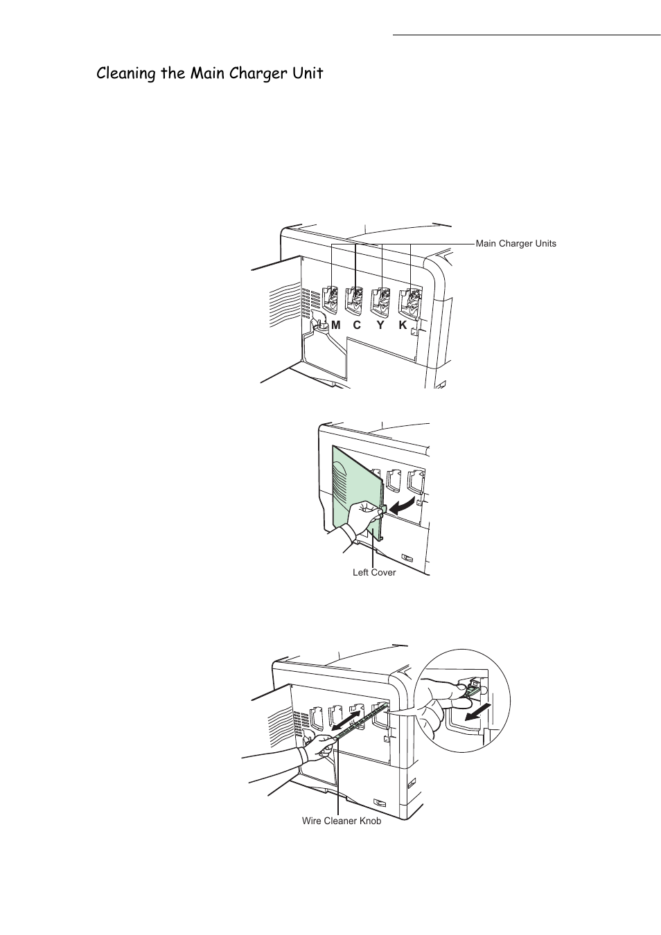 Cleaning the main charger unit | TA Triumph-Adler CLP 4416 User Manual | Page 126 / 166