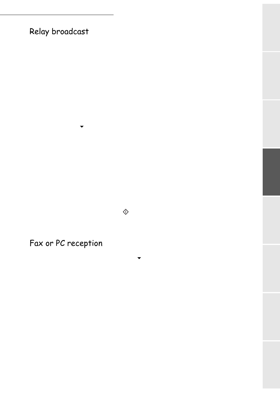 Relay broadcast, Fax or pc reception | TA Triumph-Adler CLP 4416 User Manual | Page 47 / 166