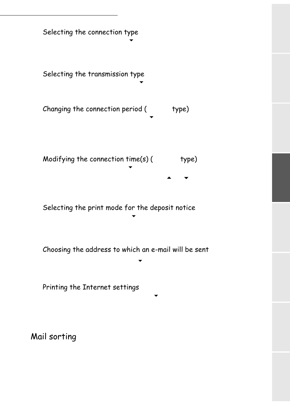 Mail sorting | TA Triumph-Adler CLP 4416 User Manual | Page 61 / 166