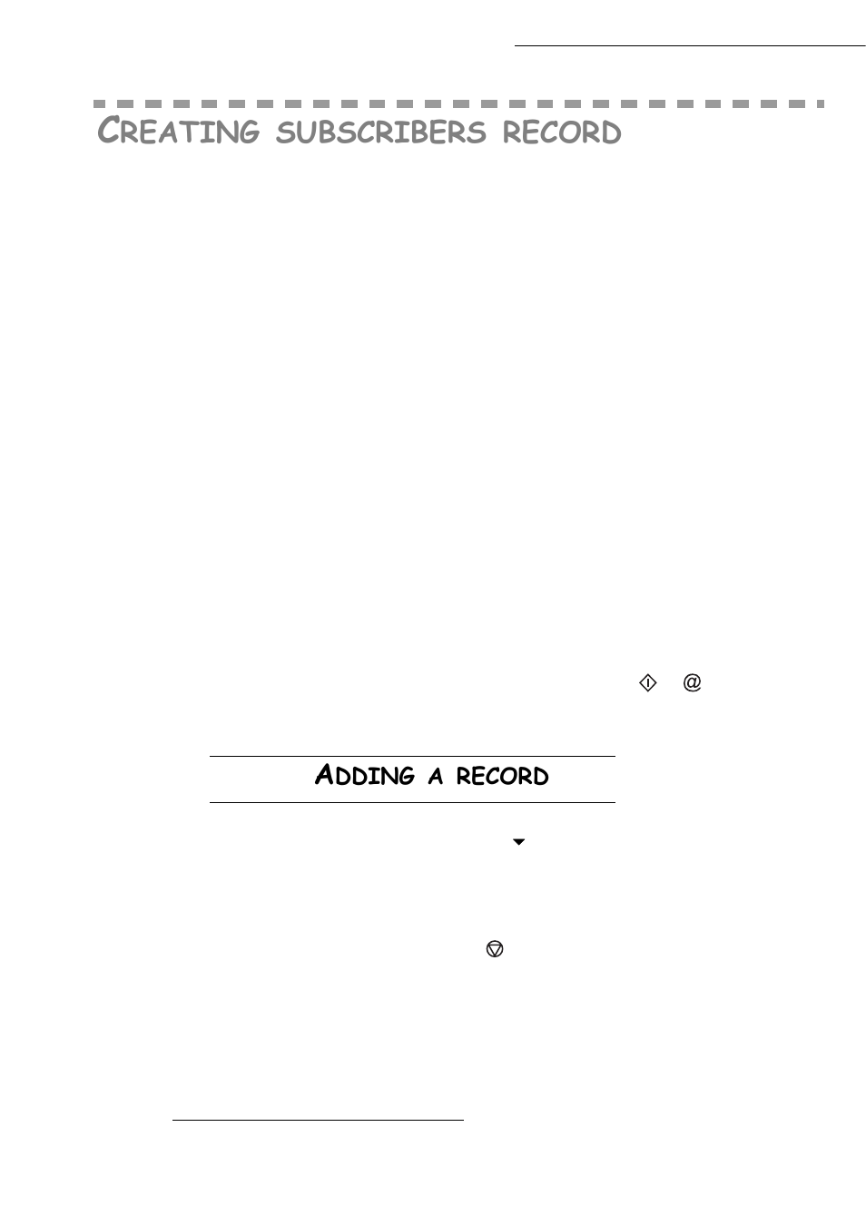 Reating, Subscribers, Record | Dding | TA Triumph-Adler CLP 4416 User Manual | Page 70 / 166
