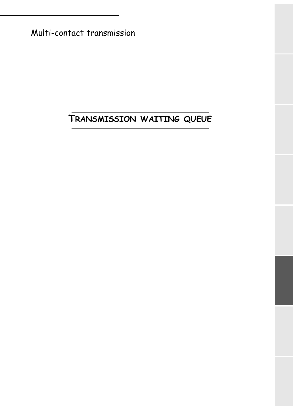 Multi-contact transmission, Ransmission, Waiting | Queue | TA Triumph-Adler CLP 4416 User Manual | Page 91 / 166