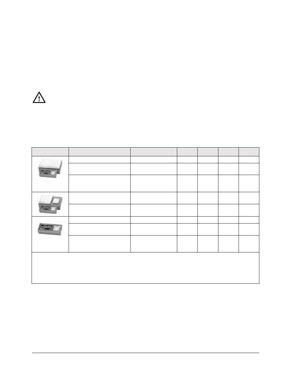 2 scale configurations, no force balance attached, Caution | Digi Counting Version 4.0 DC-190 User Manual | Page 12 / 33