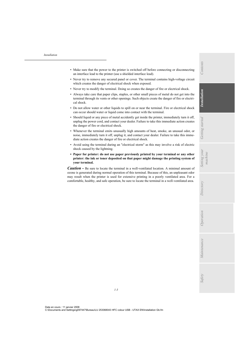 TA Triumph-Adler CLP 4524 User Manual | Page 11 / 162