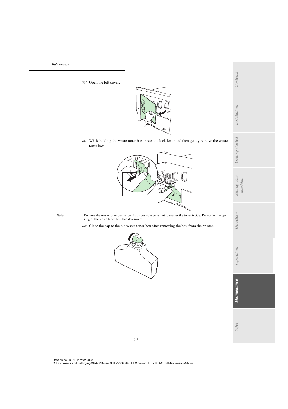 TA Triumph-Adler CLP 4524 User Manual | Page 119 / 162
